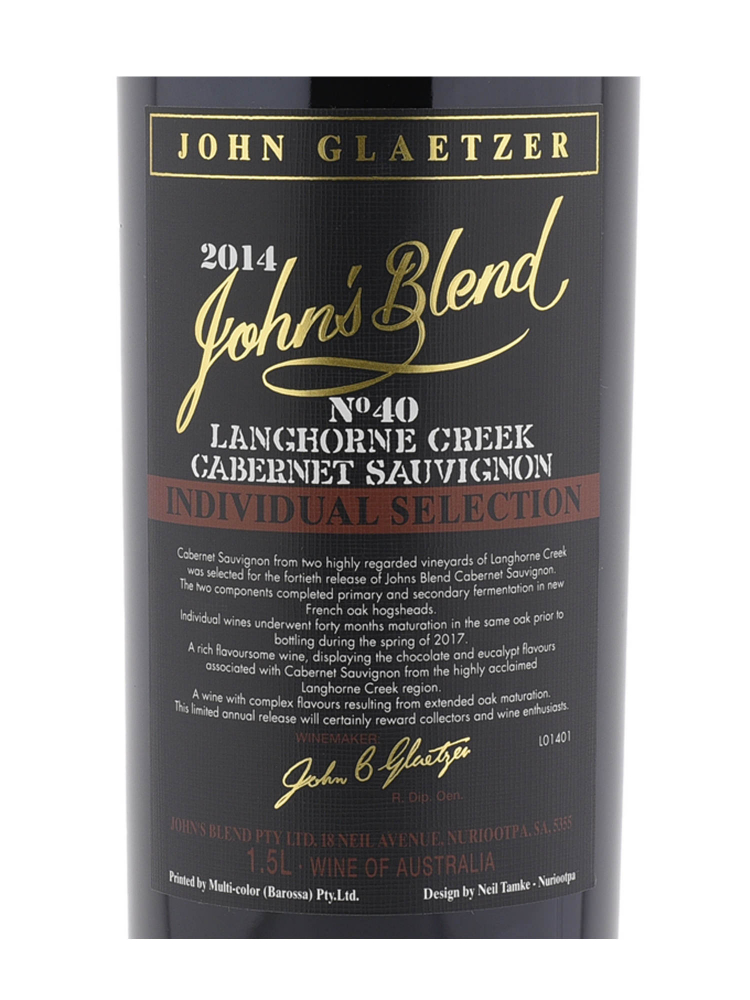 John's Blend Cabernet Sauvignon 2014 1500ml