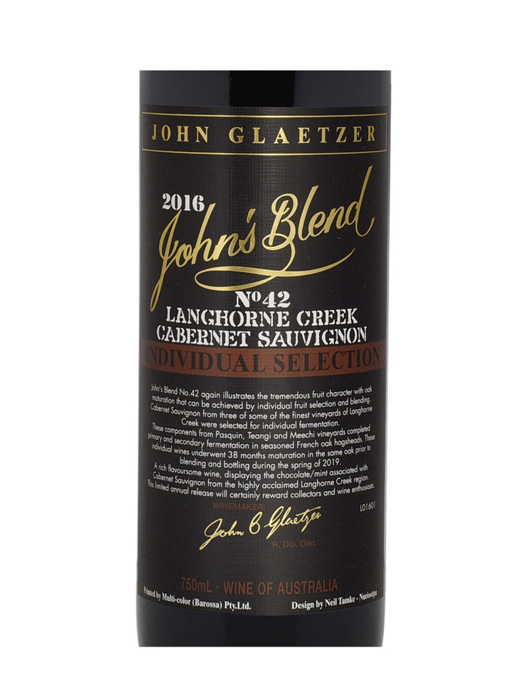John's Blend Cabernet Sauvignon 2016 - 6bots
