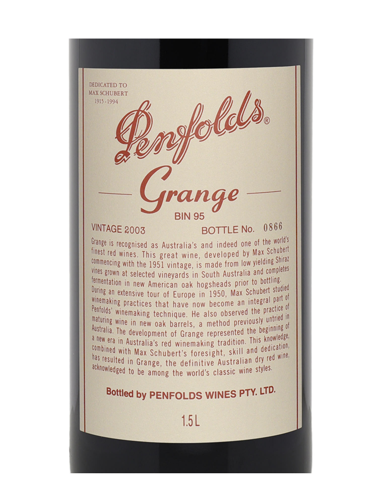 Penfolds Grange 2003 1500ml