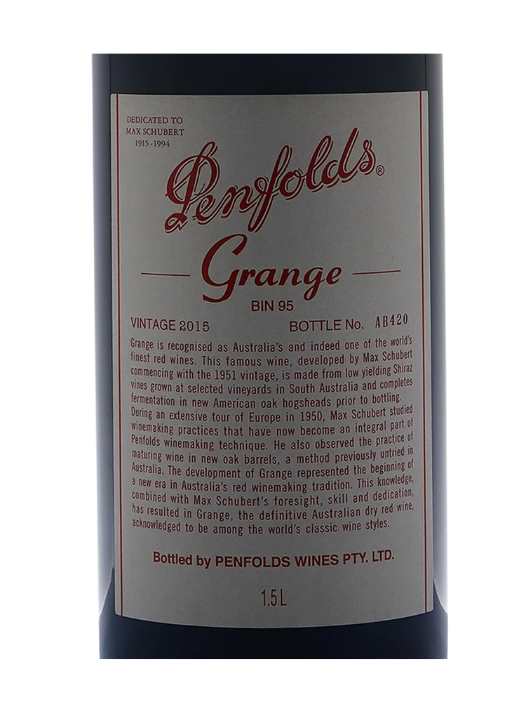 Penfolds Grange 2015 w/box 1500ml