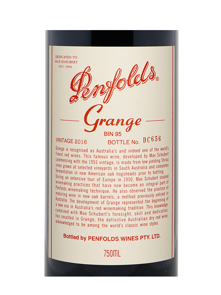 Penfolds Grange 2016 w/box - 6bots