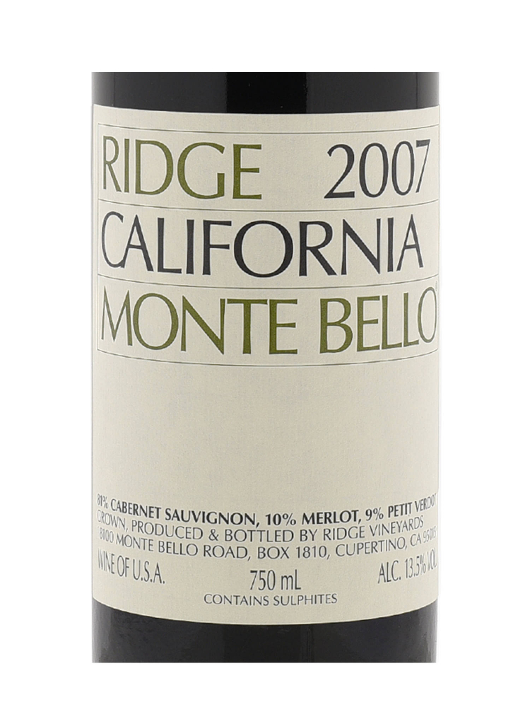 Ridge Monte Bello 2007