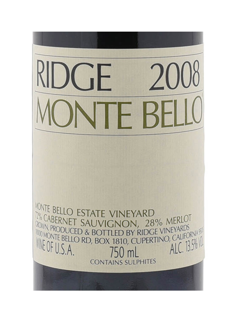 Ridge Monte Bello 2008