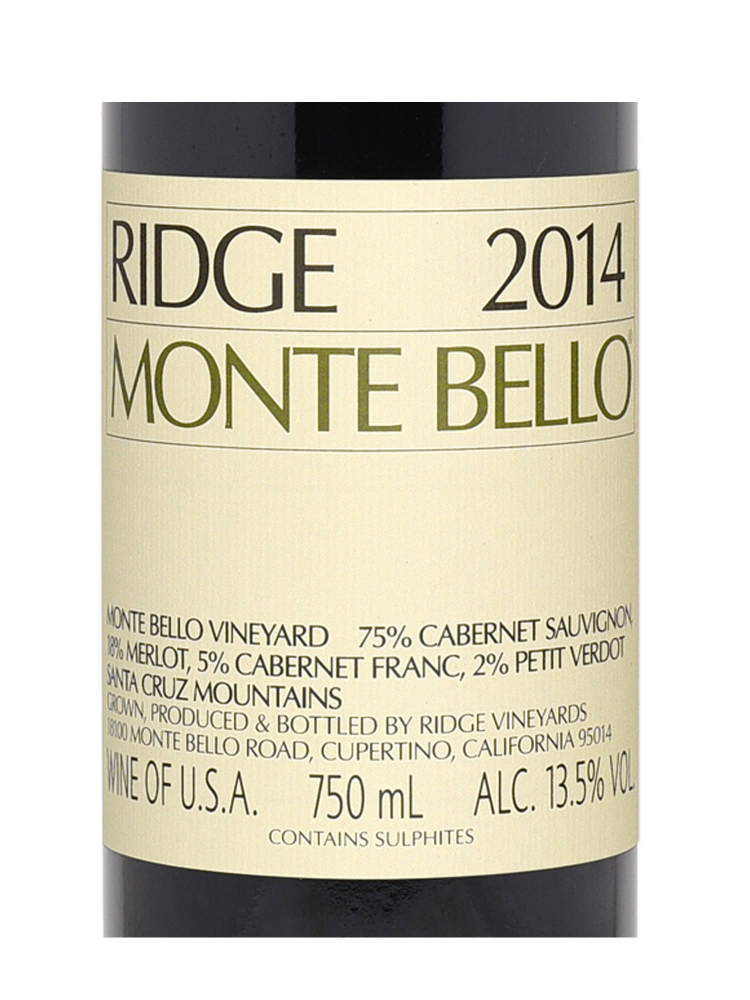 Ridge Monte Bello 2014