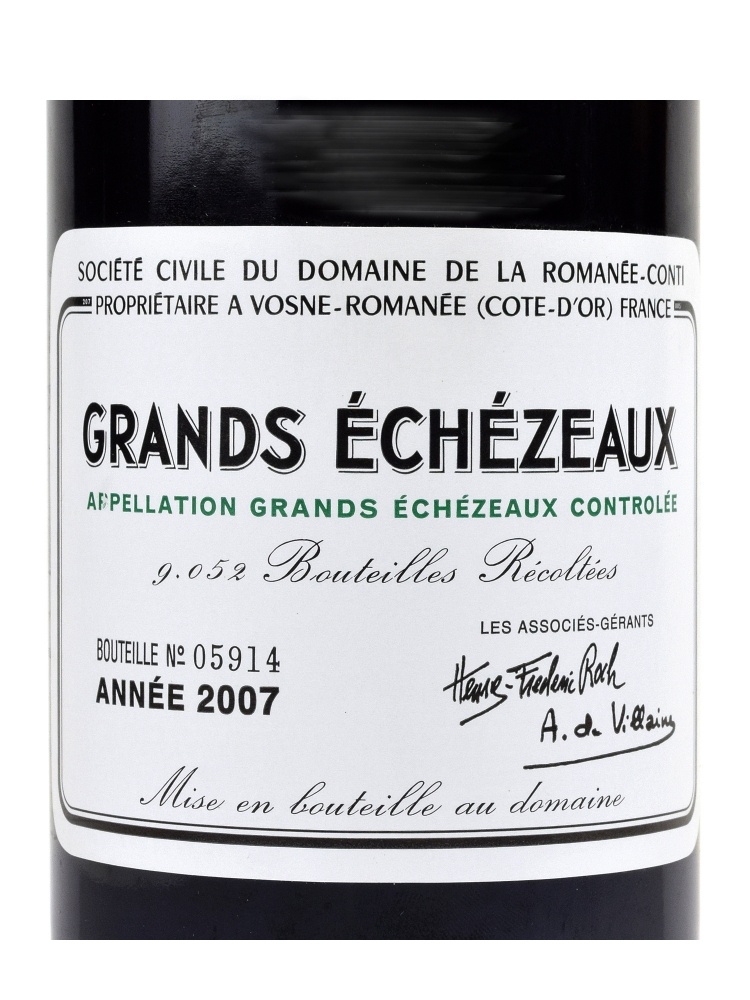 DRC Grands Echezeaux Grand Cru 2007 ex-do