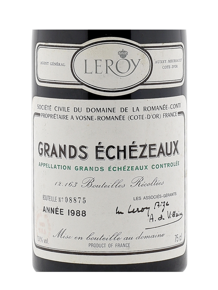 DRC Grands Echezeaux Grand Cru 1988