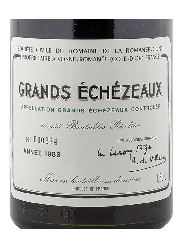 DRC Grands Echezeaux Grand Cru 1983 1500ml