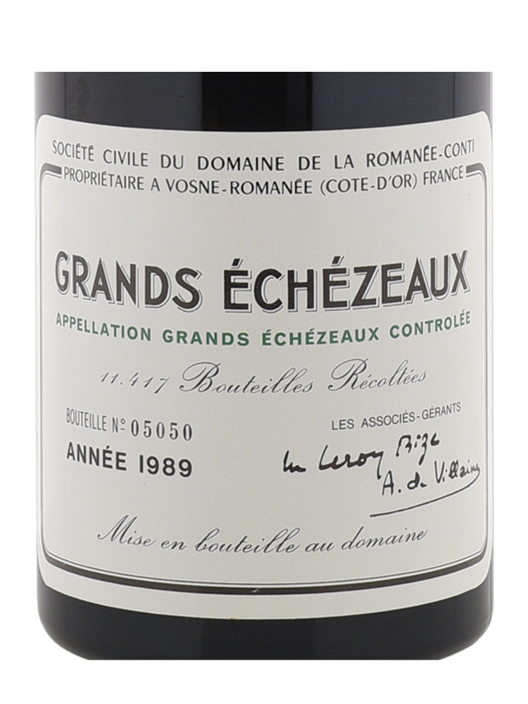 DRC Grands Echezeaux Grand Cru 1989