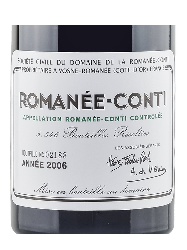 DRC Romanee-Conti Grand Cru 2006 ex-do w/box