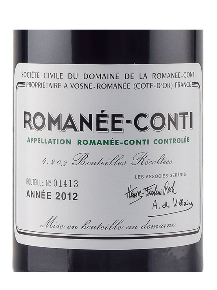 DRC Romanee-Conti Grand Cru 2012 ex-do w/box