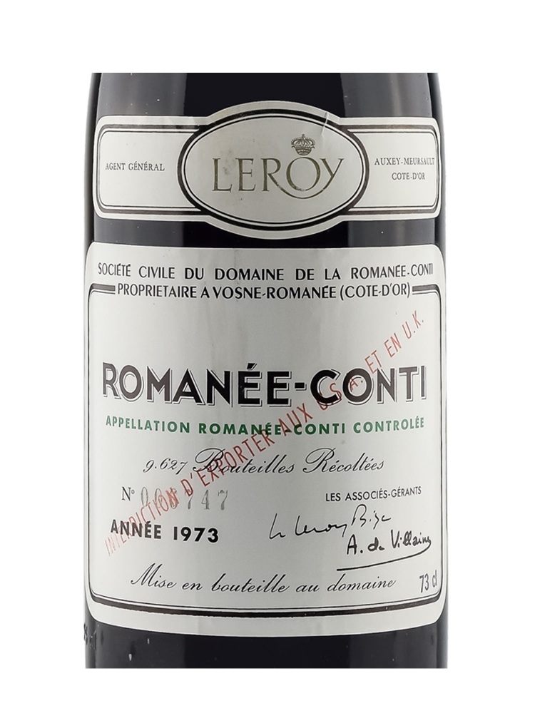 DRC Romanee-Conti Grand Cru 1973
