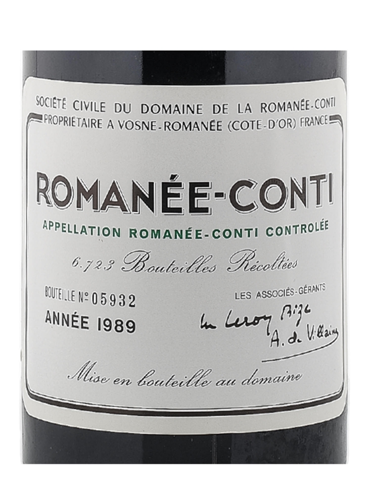 DRC Romanee-Conti Grand Cru 1989