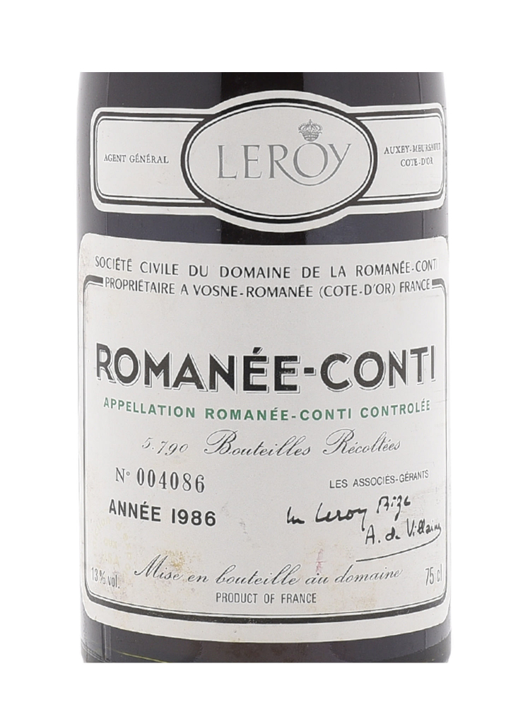 DRC Romanee-Conti Grand Cru 1986