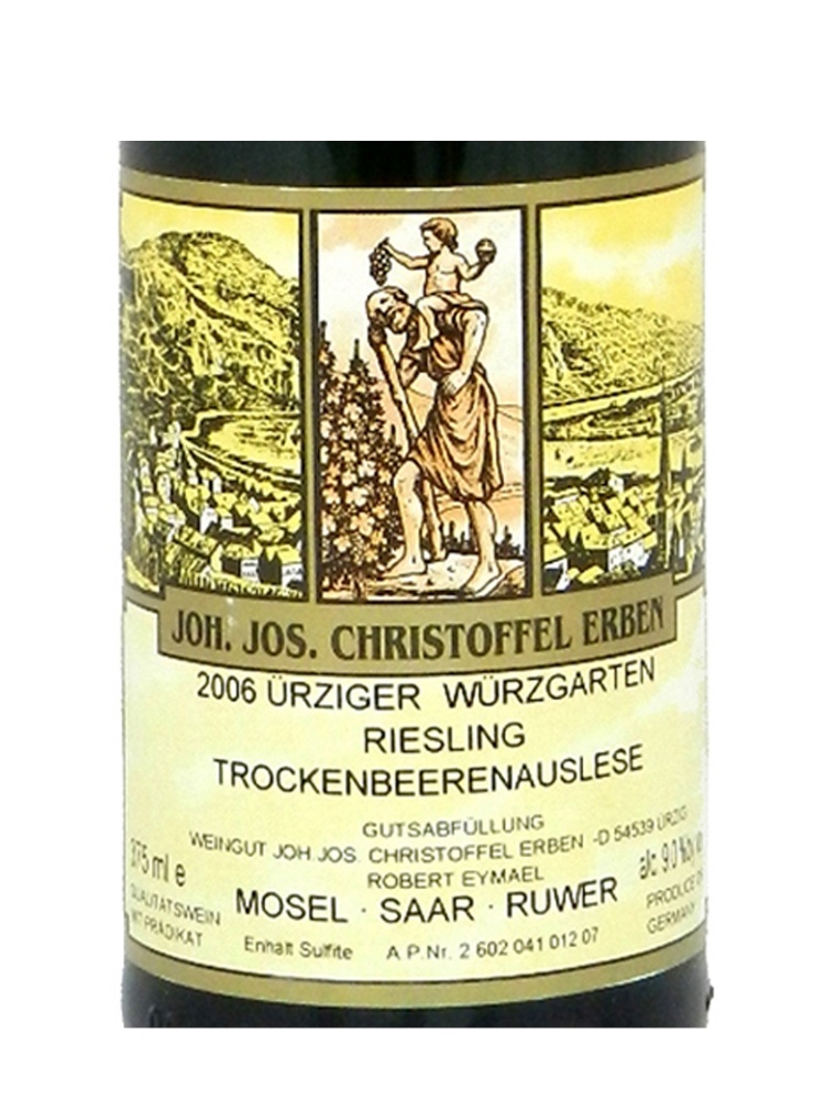 Joh Jos Christoffel Uerziger Wuerzgarten Riesling Trockenbee 2006 375ml