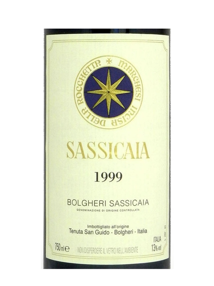 Sassicaia Vino Da Tavola 1999