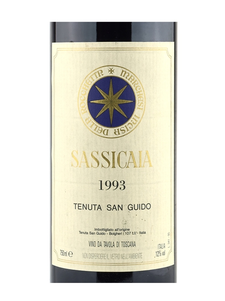 Sassicaia Vino Da Tavola 1993