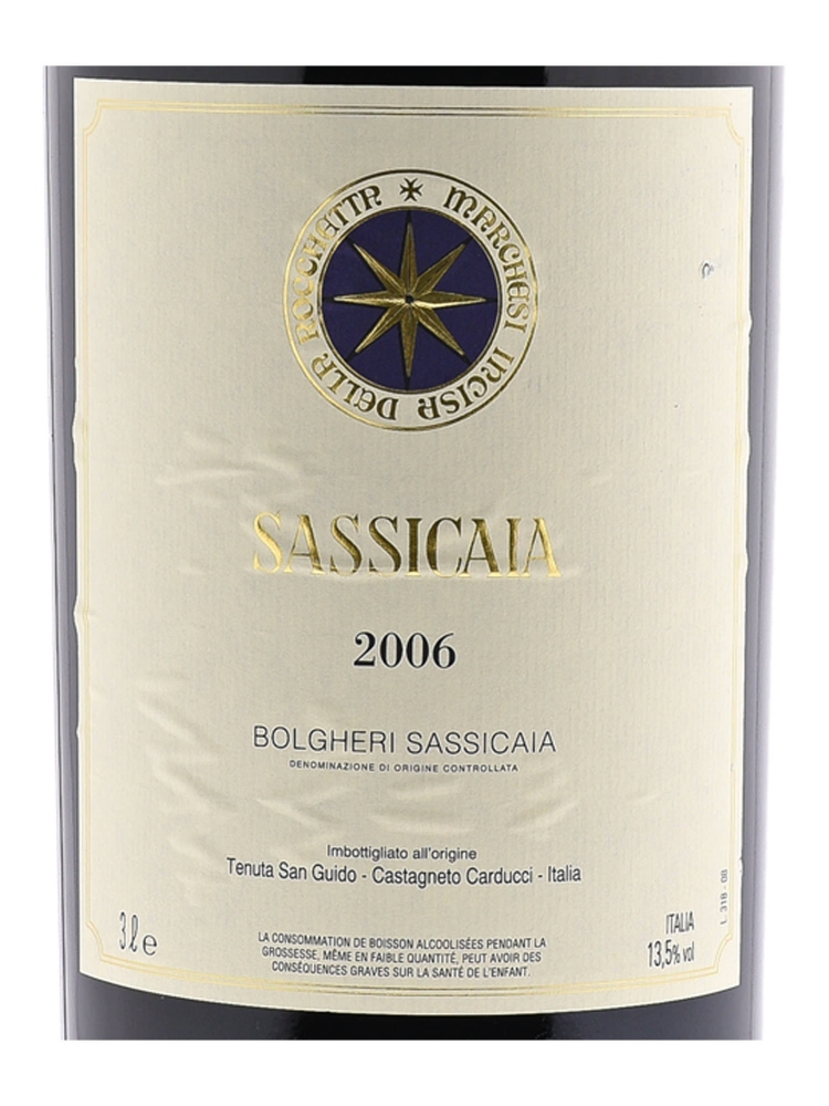 Sassicaia Vino Da Tavola 2006 3000ml