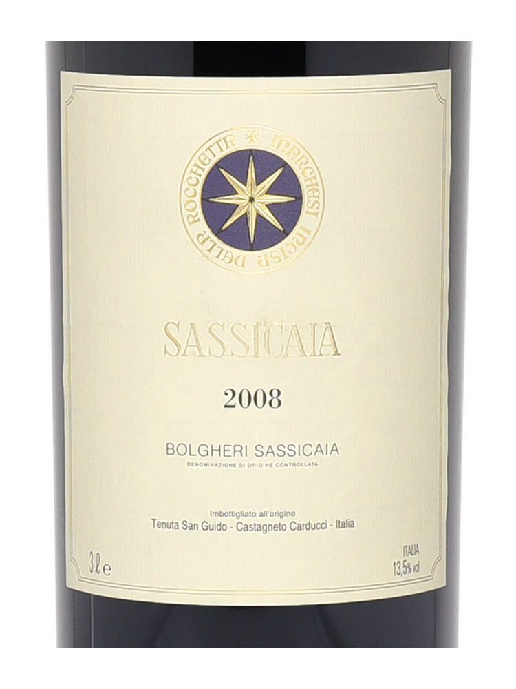 Sassicaia Vino Da Tavola 2008 3000ml