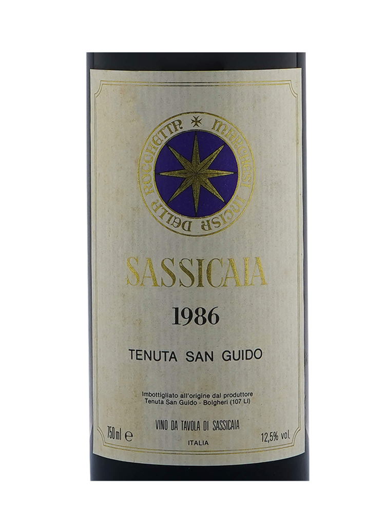 Sassicaia Vino Da Tavola 1986