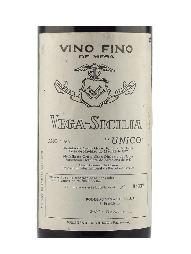 Vega Sicilia Unico Reserva 1966