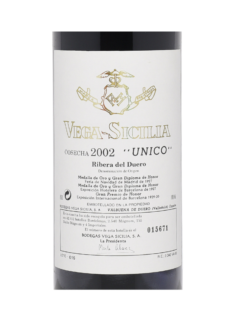 Vega Sicilia Unico Reserva 2002