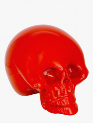 Esque Figurine Glass Red Skull by Justin Parker