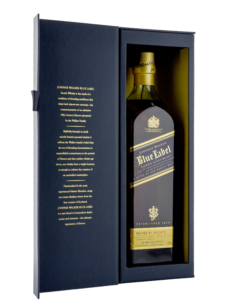 Johnnie Walker Blue Label Blended Scotch Whisky 750ml w/box