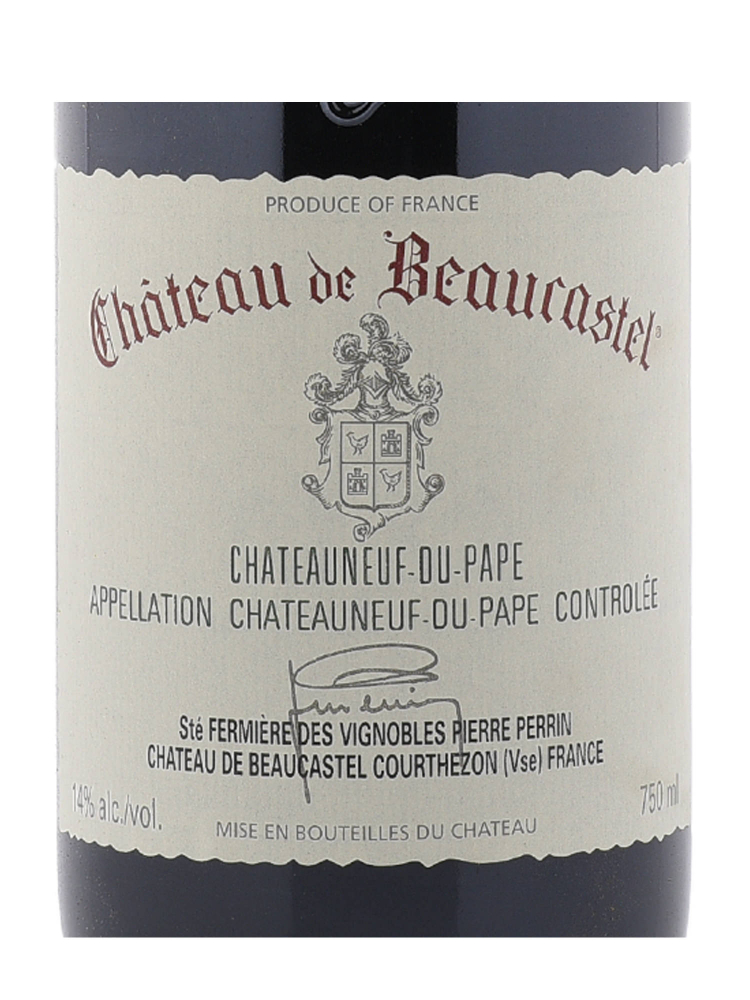 Ch.de Beaucastel Chateauneuf du Pape 2004 - 6bots