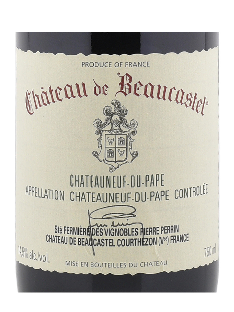 Ch.de Beaucastel Chateauneuf du Pape 2007 - 6bots