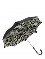Pasotti Umbrella UMH20U Studd Handle Black Zebra Print
