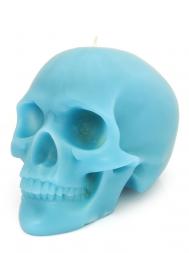 Modern Alchemy Candle Memento Mori 9001B Skull with Mandible Blue