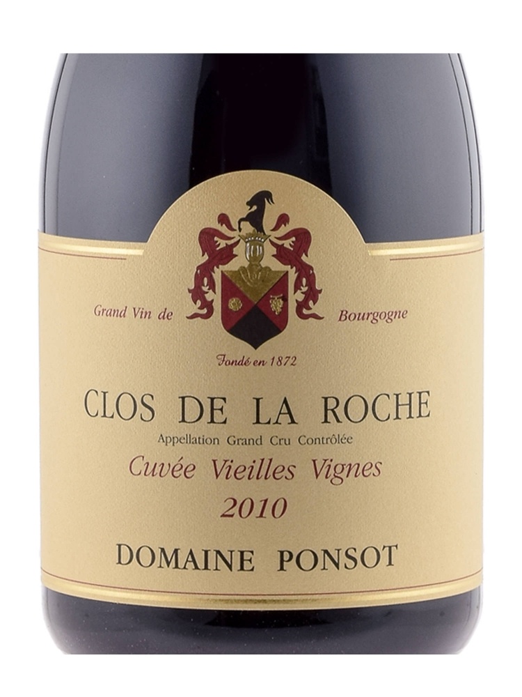 Ponsot Clos de la Roche Cuvee Vieilles Vignes Grand Cru 2010 1500ml