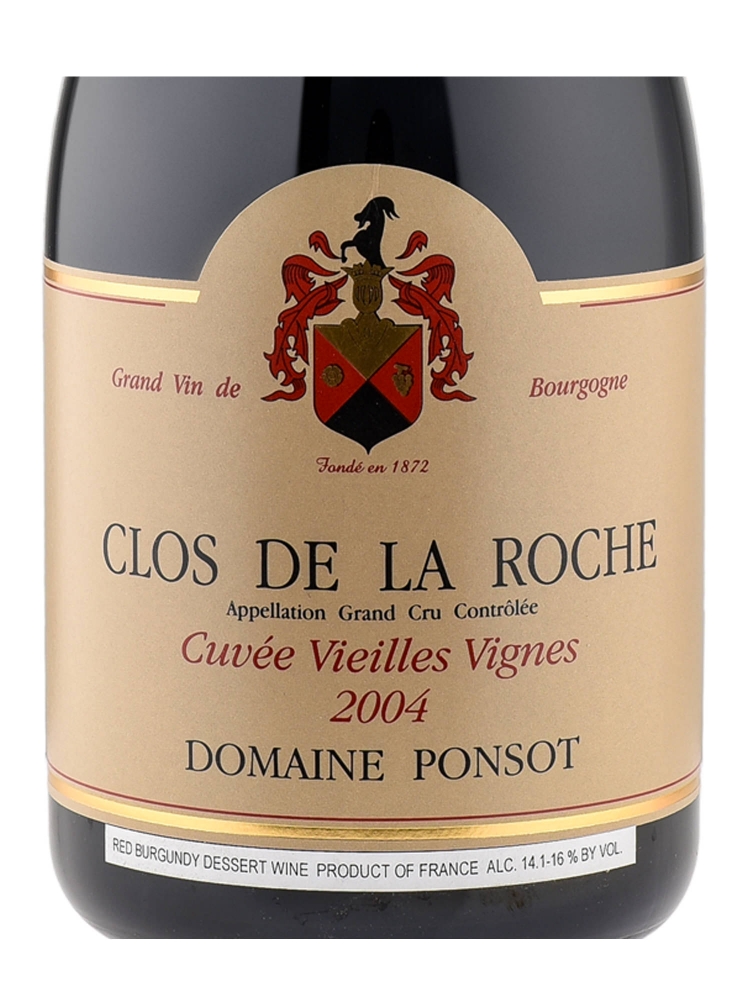 Ponsot Clos de la Roche Cuvee Vieilles Vignes Grand Cru 2004 1500ml