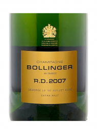 Bollinger R D Extra Brut 2007 w/box