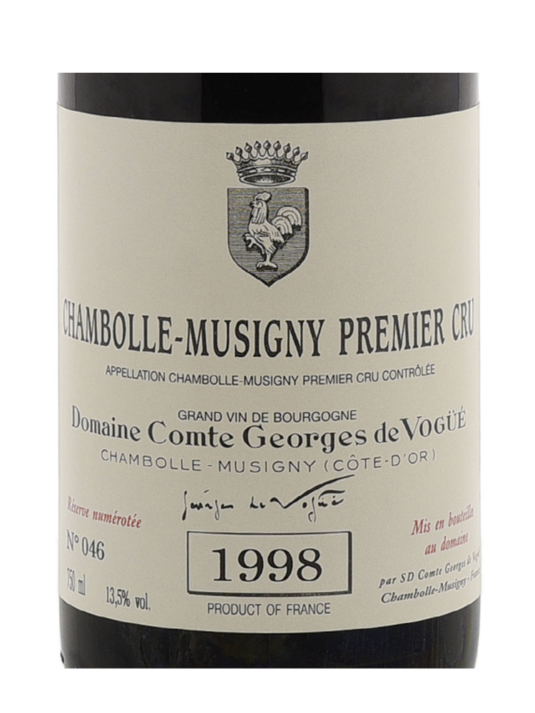 Comte Georges de Vogue Chambolle Musigny 1er Cru 1998