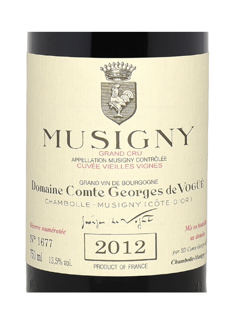 Comte Georges de Vogue Musigny Vieilles Vignes Grand Cru 2012