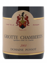 Ponsot Griotte Chambertin Grand Cru 2001