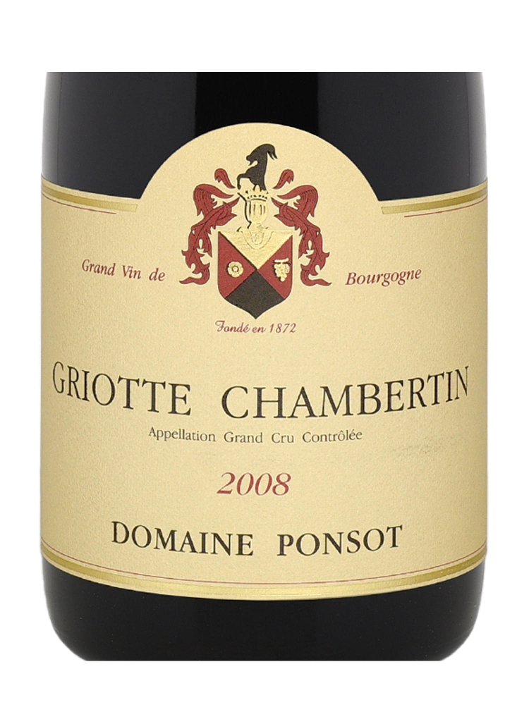 Ponsot Griotte Chambertin Grand Cru 2008