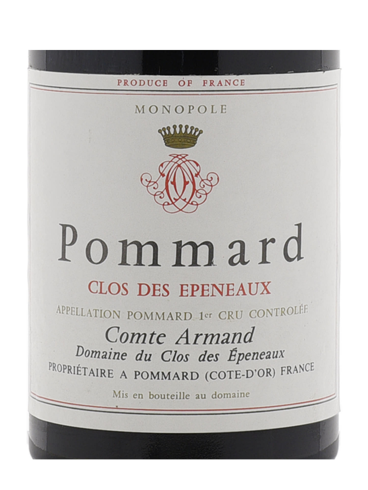 Comte Armand Pommard Clos des Epeneaux 1er Cru 1990