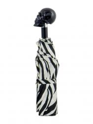 Pasotti Umbrella FMW33 Skull Black Handle Zebra