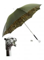 Pasotti Umbrella UMW35 Tiger Handle Green