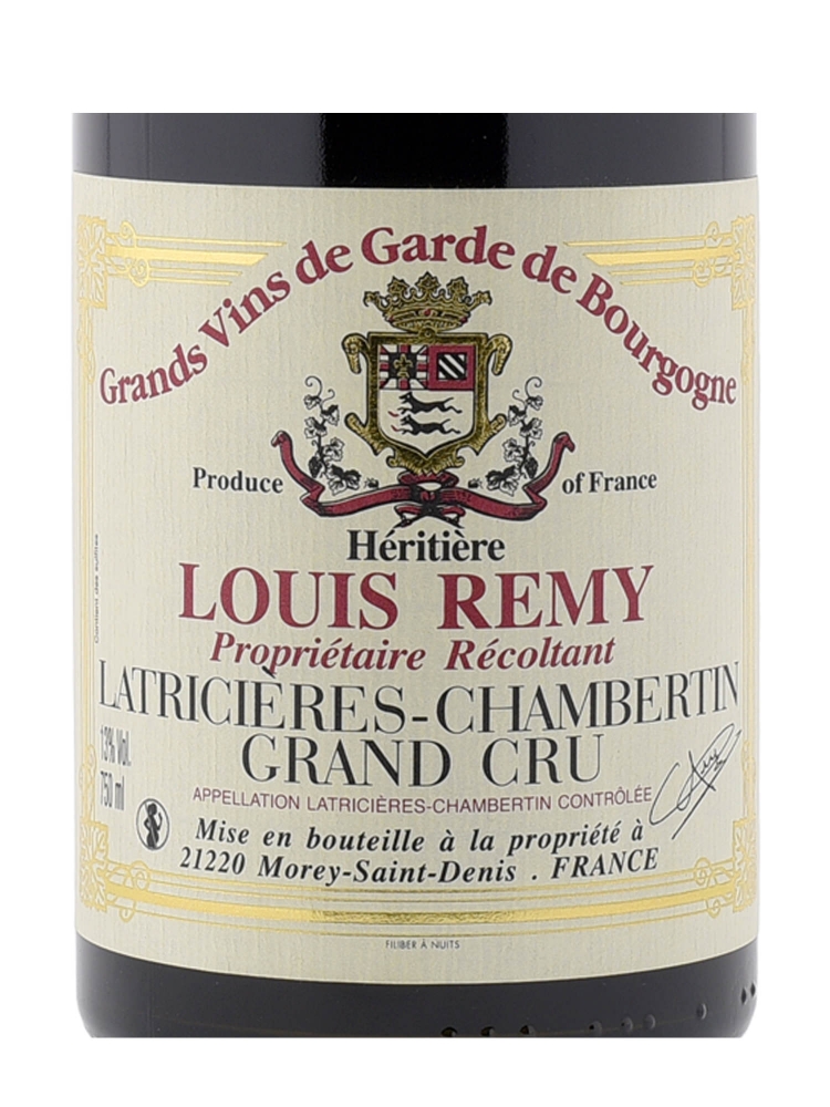 Domaine Louis Remy Latricieres Chambertin Grand Cru 1996