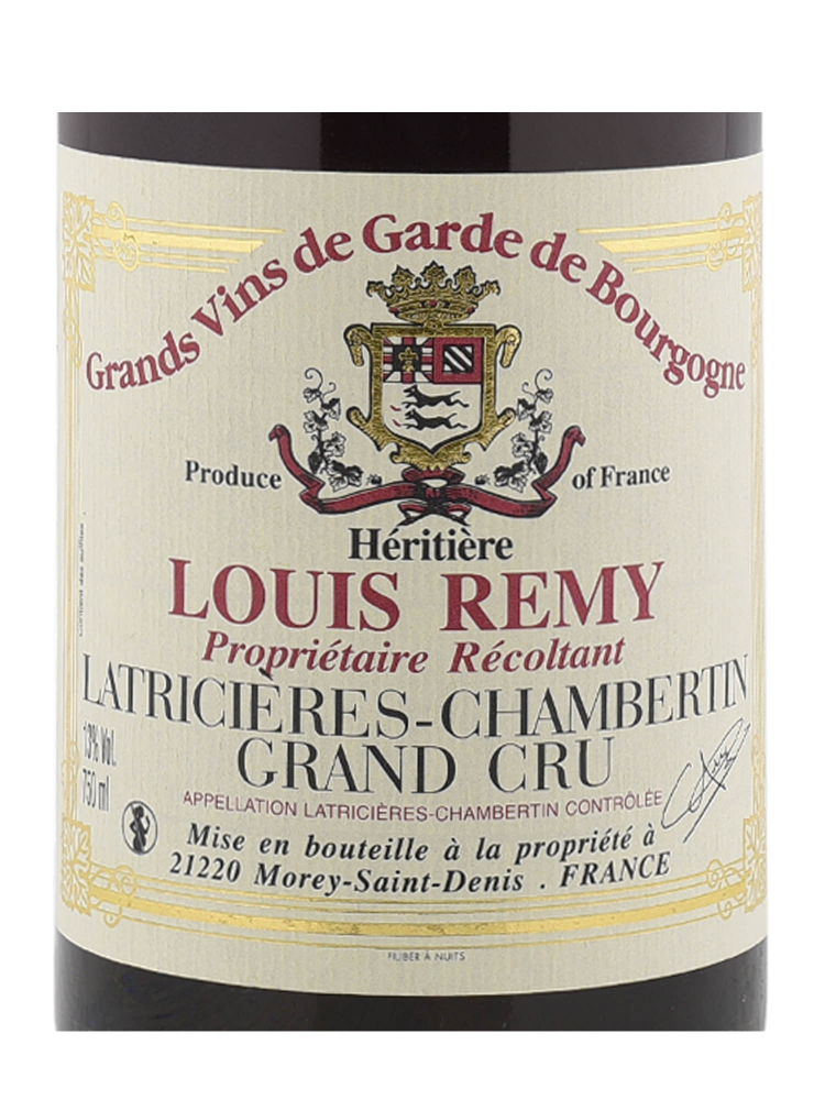 Domaine Louis Remy Latricieres Chambertin Grand Cru 1985