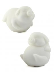 Tai Hwa Sculpture White Piggy Set