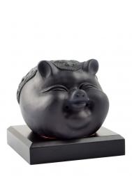 Tai Hwa Sculpture Piggy Good Fortune Word