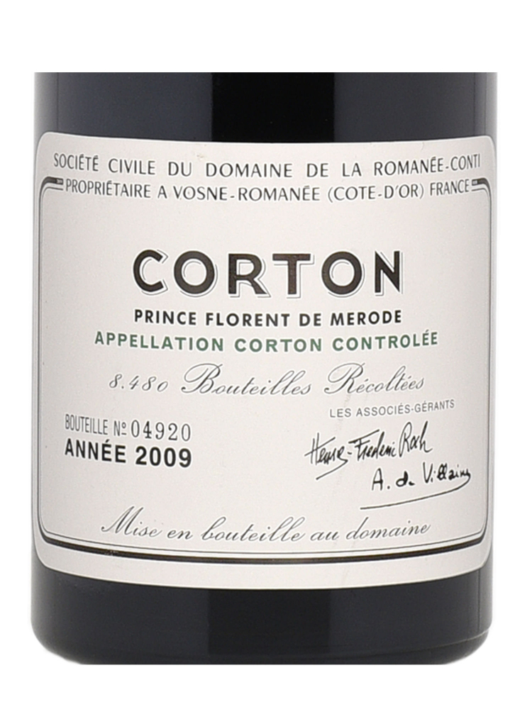 DRC Corton Grand Cru 2009