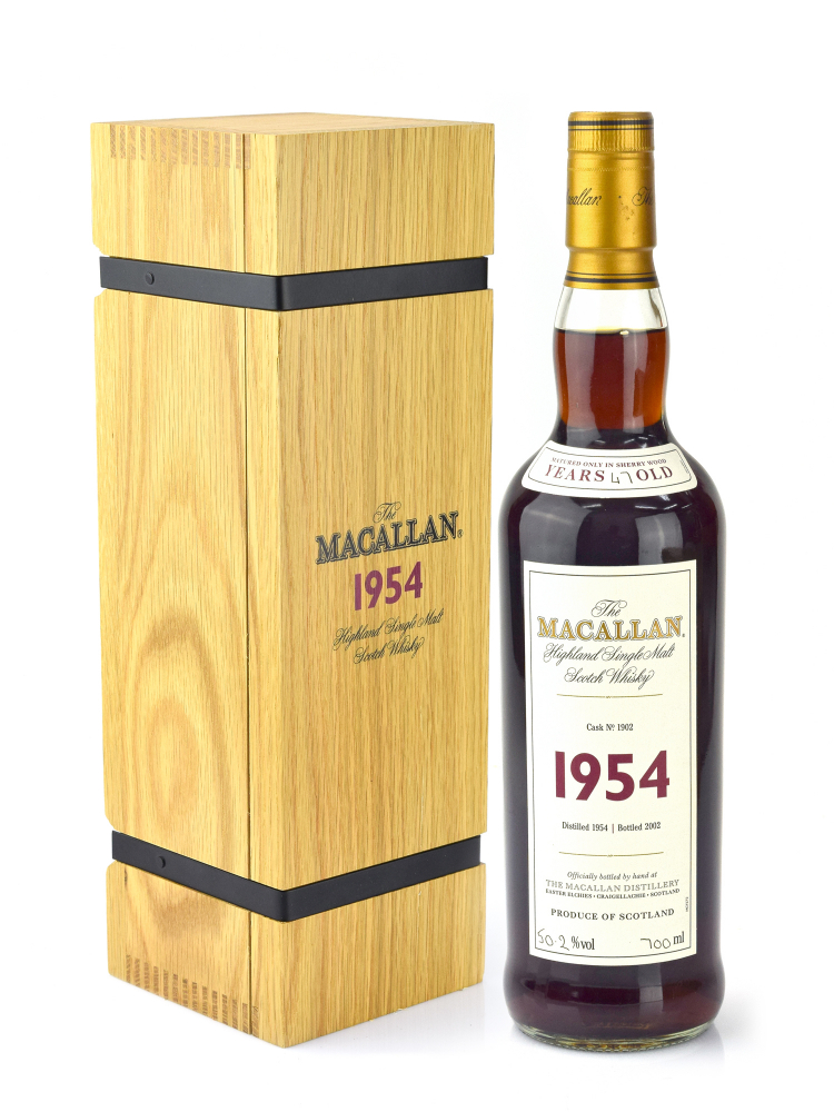 Macallan 1954 47 Year Old Fine & Rare Cask 1902 (Bottled 2002) Single Malt 700ml w/box