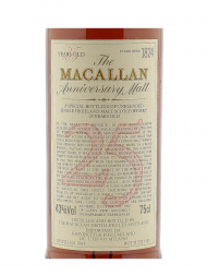 Macallan 1964 25 Year Old Anniversary Malt (Bottled 1989) Single Malt 750ml w/wooden box