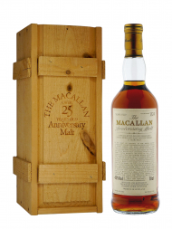 麦卡伦 1965 年份 25 年周年纪念麦芽系列（1991 年装瓶) 单一麦芽威士忌700ml (盒装)