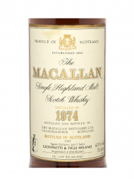 Macallan 1974 18 Year Old Sherry Oak (Bottled 1992) Single Malt 700ml w/box
